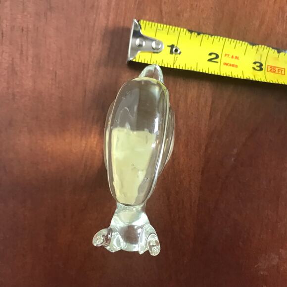 Bundle Of 2 VTG Animal Clear Art Glass Pieces Swan & Snail Napcoware Paperweight - Picture 9 of 12